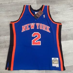 Mitchell & Ness NY KNICKS Larry Johnson Away Swingman Jersey #2 1998-99 Men NWT
